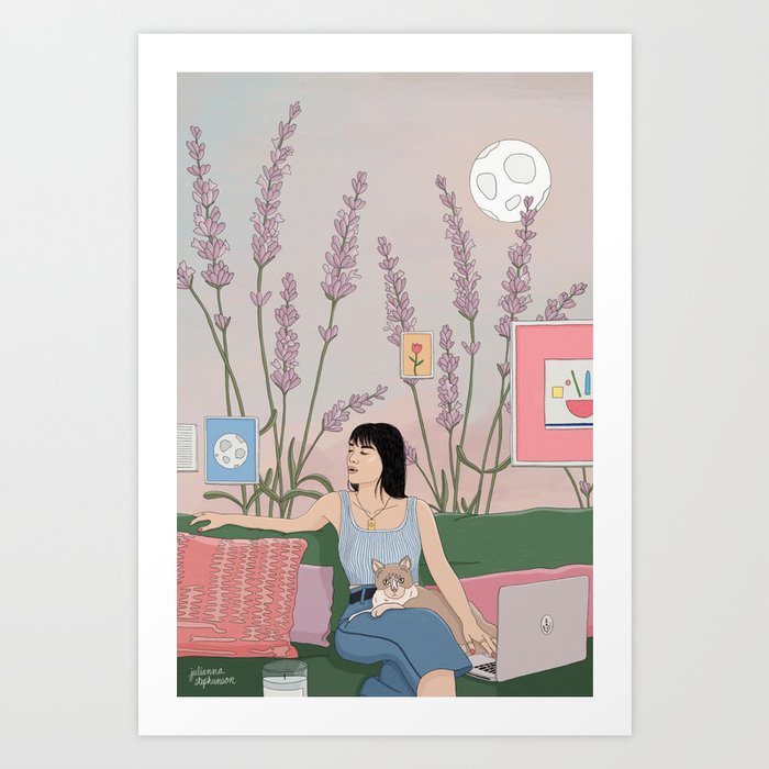 Work From Home Art Print