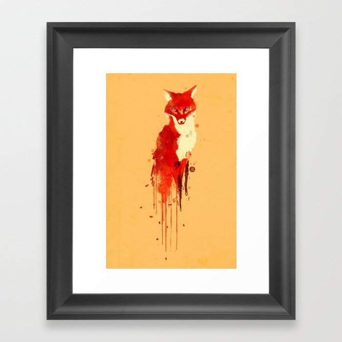 The fox, the forest spirit Framed Art Print