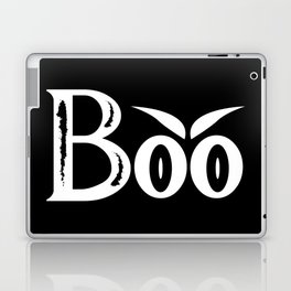 BOO Spooky Halloween Scary Eyes Laptop Skin