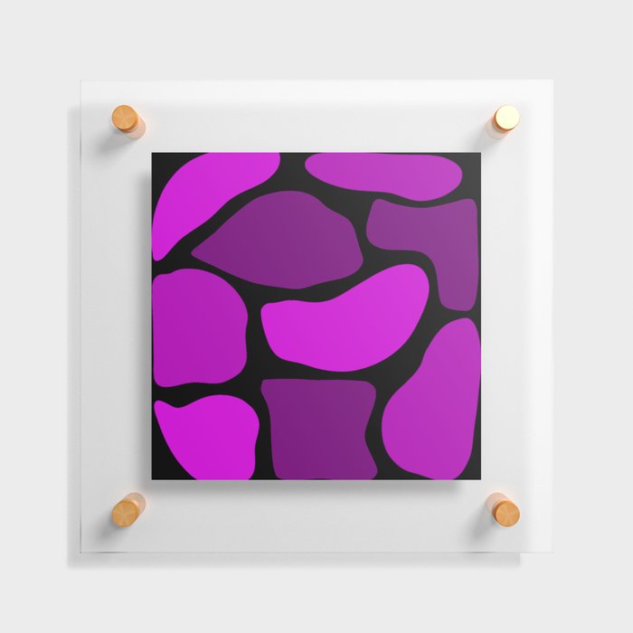 Elegant Abstract Vintage Purple Collection Floating Acrylic Print