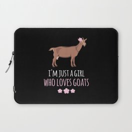 Goat Just A Girl Goats Goats Laptop Sleeve