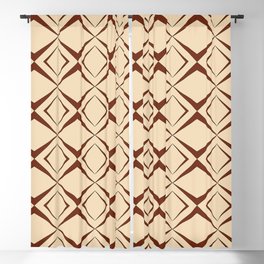 Retro 1960s geometric pattern design 3 Blackout Curtain