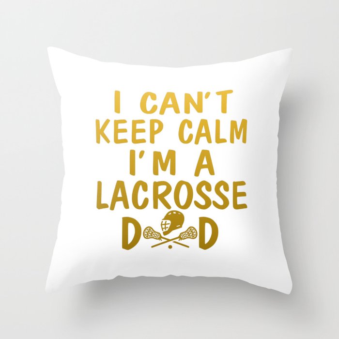 I'M A LACROSSE DAD Throw Pillow