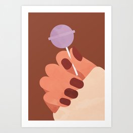 Lollipop and Nails Art Print