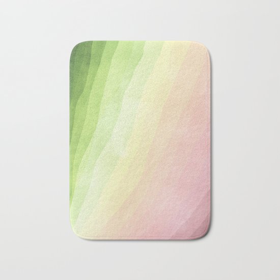 Stratum 8 Pastel Greenery Bath Mat