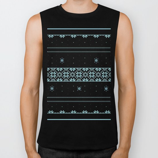 Christmas pattern Biker Tank