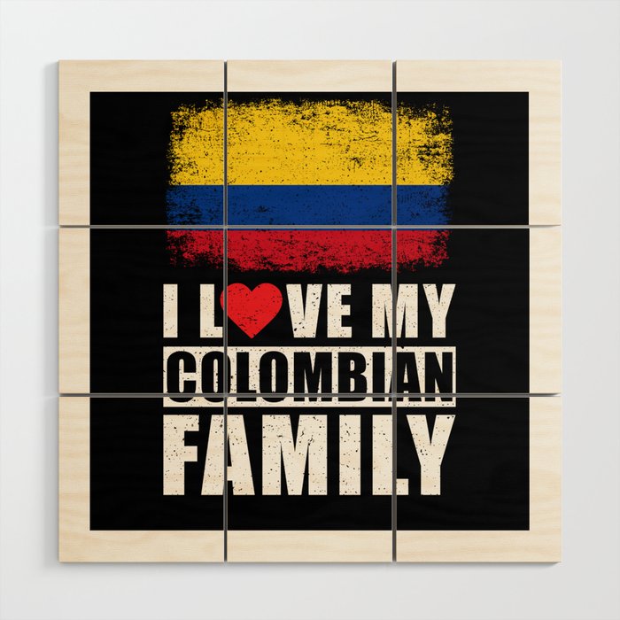 Colombian Family Wood Wall Art