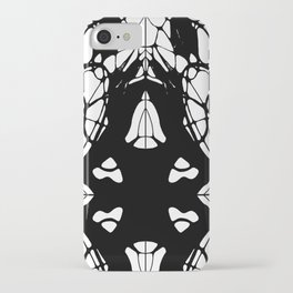 Neurographic pattern with a circles and variety shapes by MariDani iPhone Case