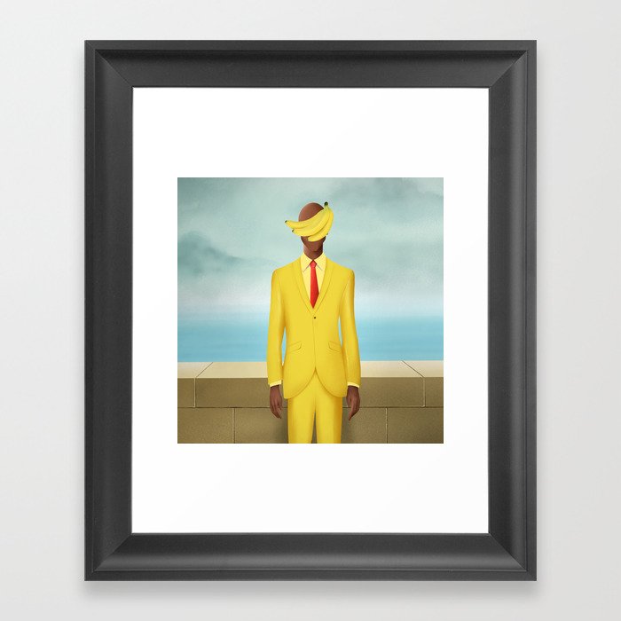 BananaTV x Magritte Framed Art Print