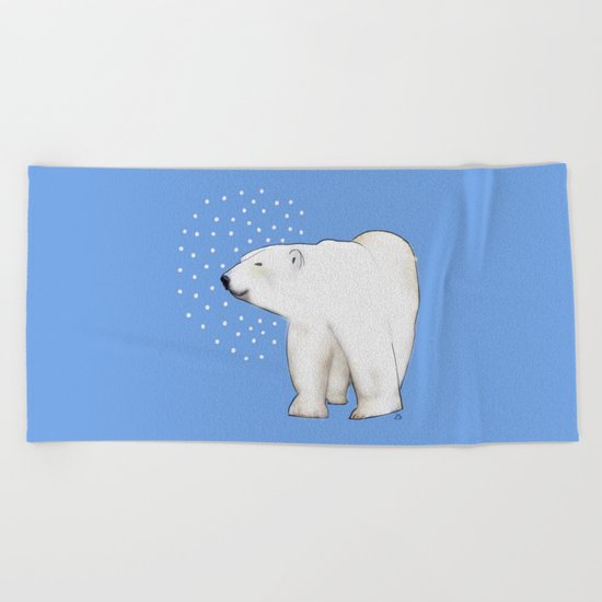 Polar Bear #8 Beach Towel