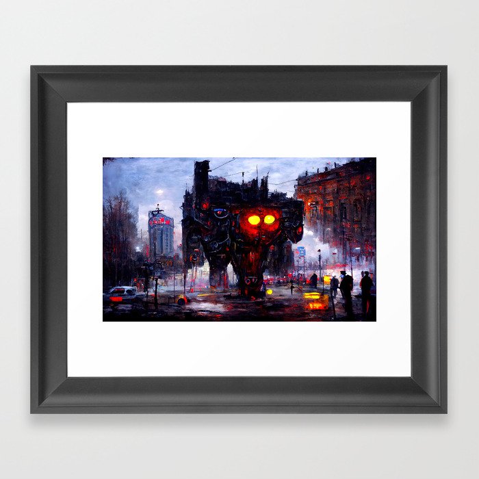 Robo-City Framed Art Print