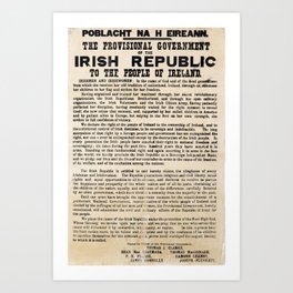 Irish Proclamation of Independence Art Print