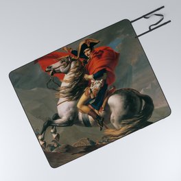 Jacques-Louis David "Napoleon at the Great St. Bernard" Picnic Blanket