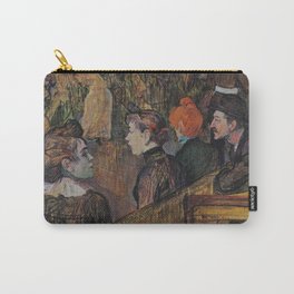Toulouse Lautrec - Moulin de la galette Carry-All Pouch | French, Clichy, France, Brushwork, Bohemian, Bohemia, Fauves, Parisian, Lautrec, Impressionist 