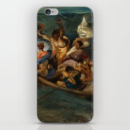 Christ on the Sea of Galilee by Eugene Delacroix iPhone Skin
