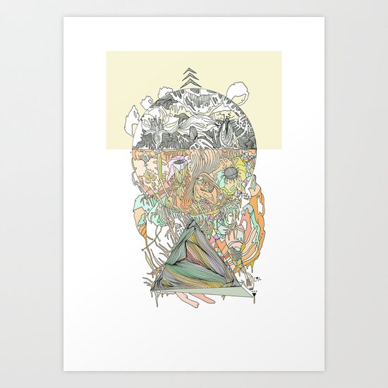 ///hue fuse/// Art Print