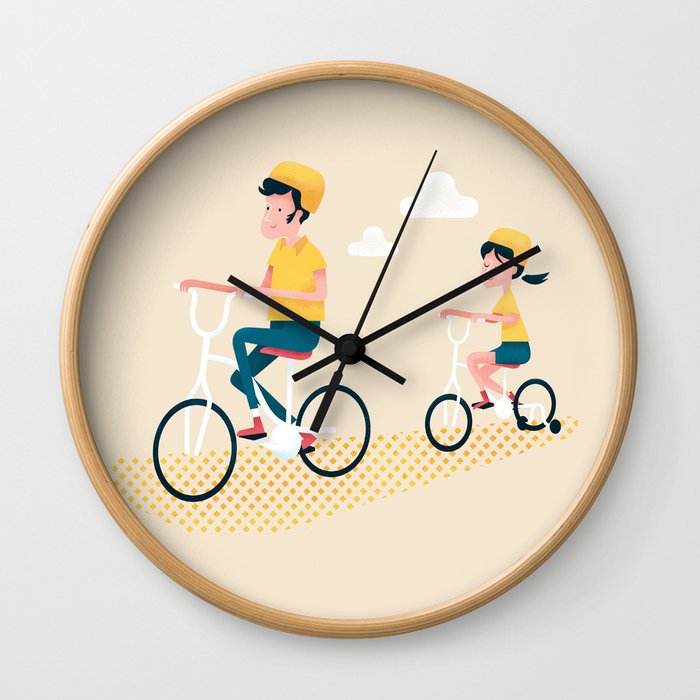 Two Peas in a Pod Wall Clock