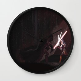 Ahsoka v Vader Wall Clock