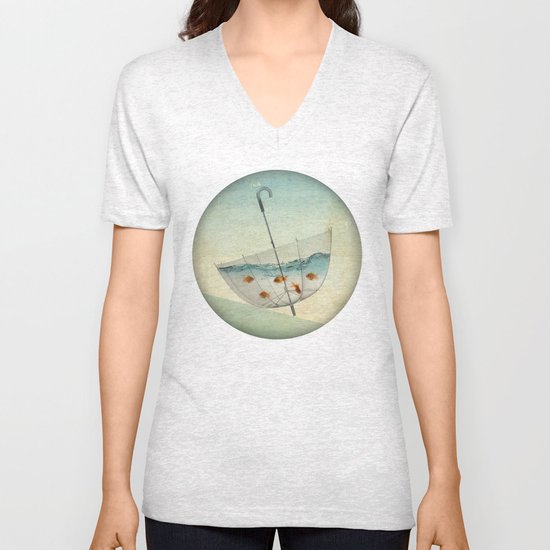 precarious position Unisex V-Neck