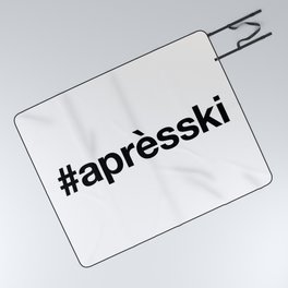 APRES-SKI Hashtag Picnic Blanket