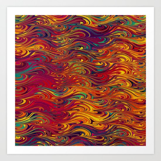 Wave Of Colors 2 Art Print