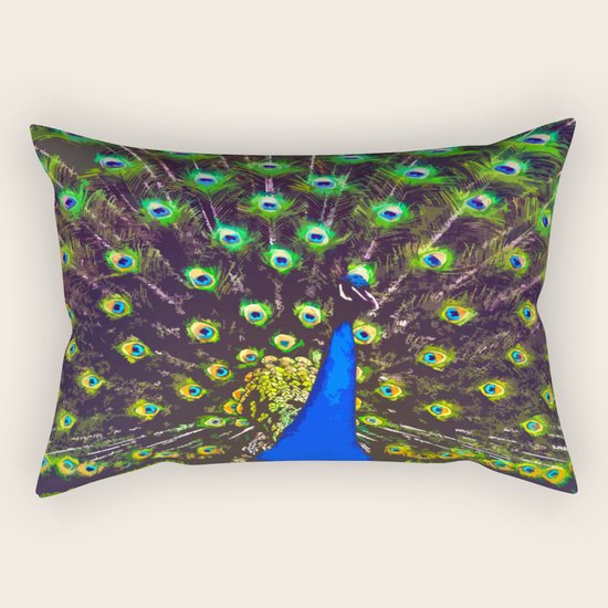 Peacock Rectangular Pillow