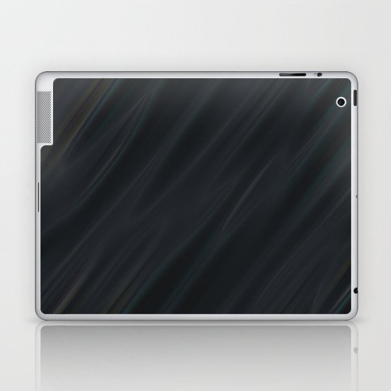 Dark grey black Laptop & iPad Skin