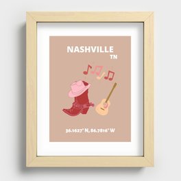 Nashville TN  Recessed Framed Print