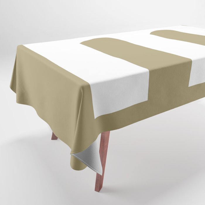 letter M (White & Sand) Tablecloth