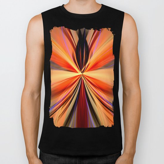 Artistic colourful abstract butterfly Biker Tank