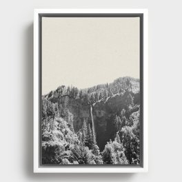 Multnomah Falls Oregon Framed Canvas