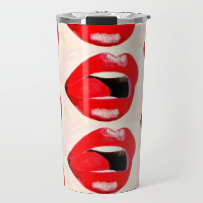 Red Lips #society6 #decor #buyart Travel Mug