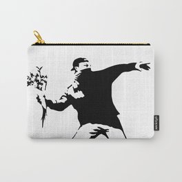 Banksy Flower Thrower Carry-All Pouch