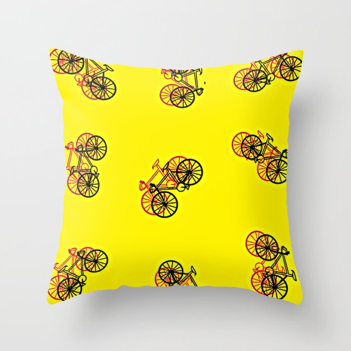 Cycledelic Throw Pillow