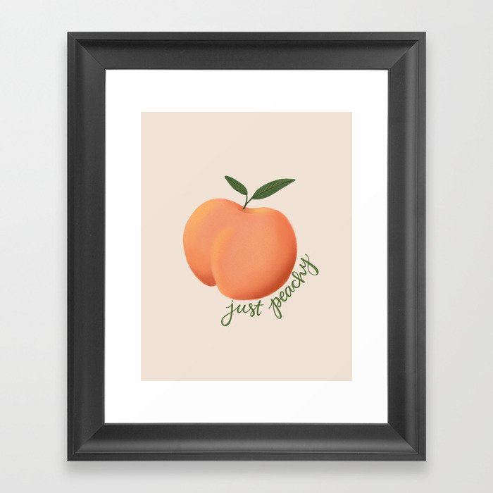 Just Peachy Framed Art Print