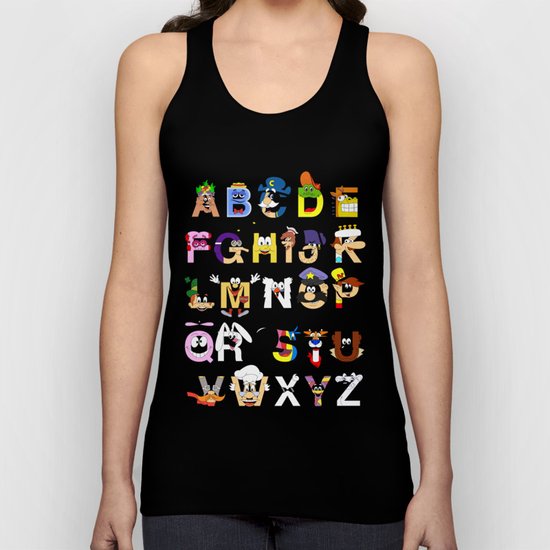 Breakfast Mascot Alphabet Unisex Tank Top