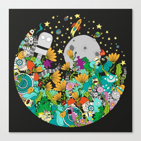 Fantasy kids world Canvas Print
