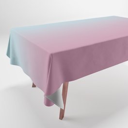 Modern Abstract Pastel Pink Teal Ombre Tablecloth