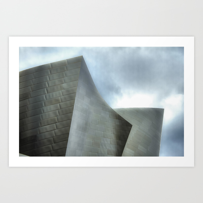 Abstract Photography Of The Walt Disney Concert Hall Art Print By
