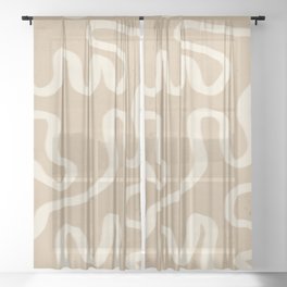 abstract minimal  65 Sheer Curtain