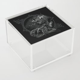 Spooky Skull Evil Illustration Acrylic Box