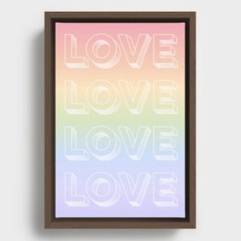 LOVE 4 EVER Framed Canvas