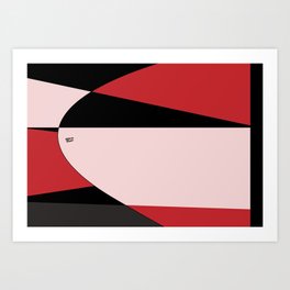 Modern Abstract Red Art Print