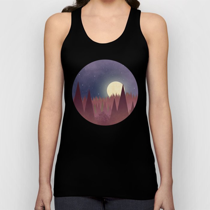 Moon in Forest Tank Top