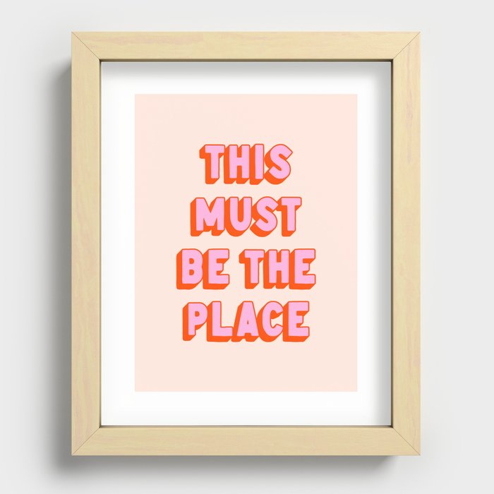 Recessed Framed Print
