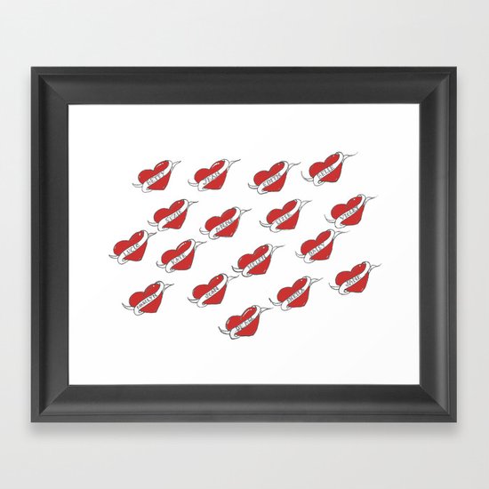 A Sailor's Love Interest (red) Framed Art Print