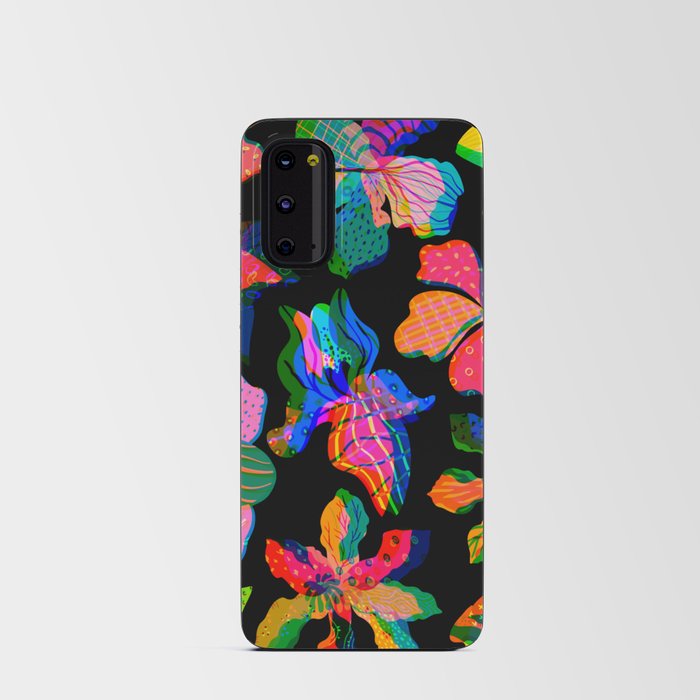 Trippy Tropical Flowers #2 Android Card Case