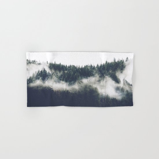 Abstract Forest Fog Hand & Bath Towel