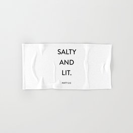 Salty and Litt Matt Hand & Bath Towel