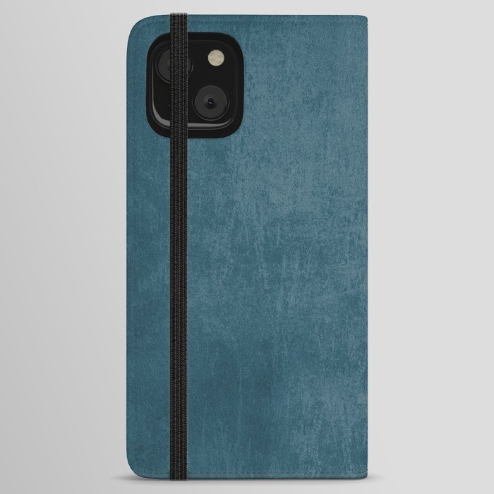 Blue rustic iPhone Wallet Case